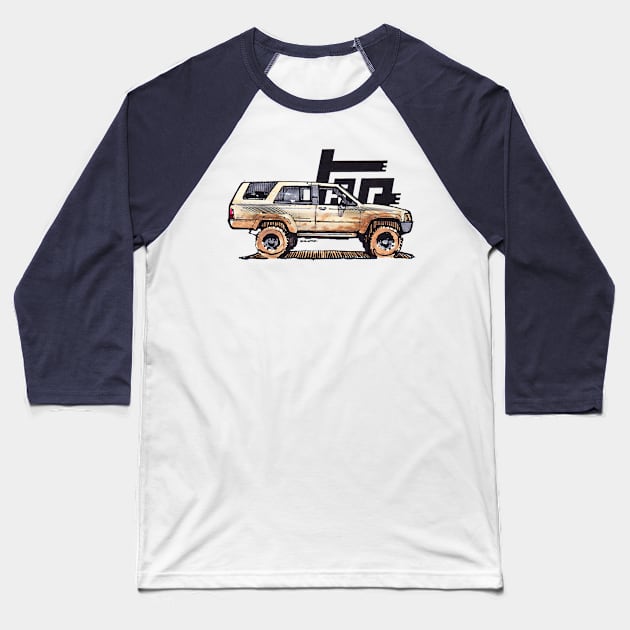 1st Gen 4Runner TRD - Tan Baseball T-Shirt by robert1117